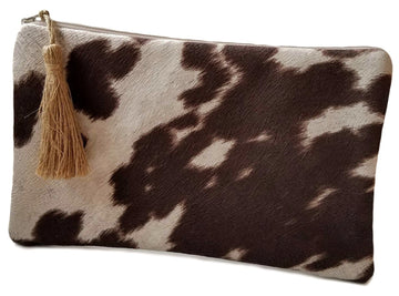 Brown Faux Cowhide Bag
