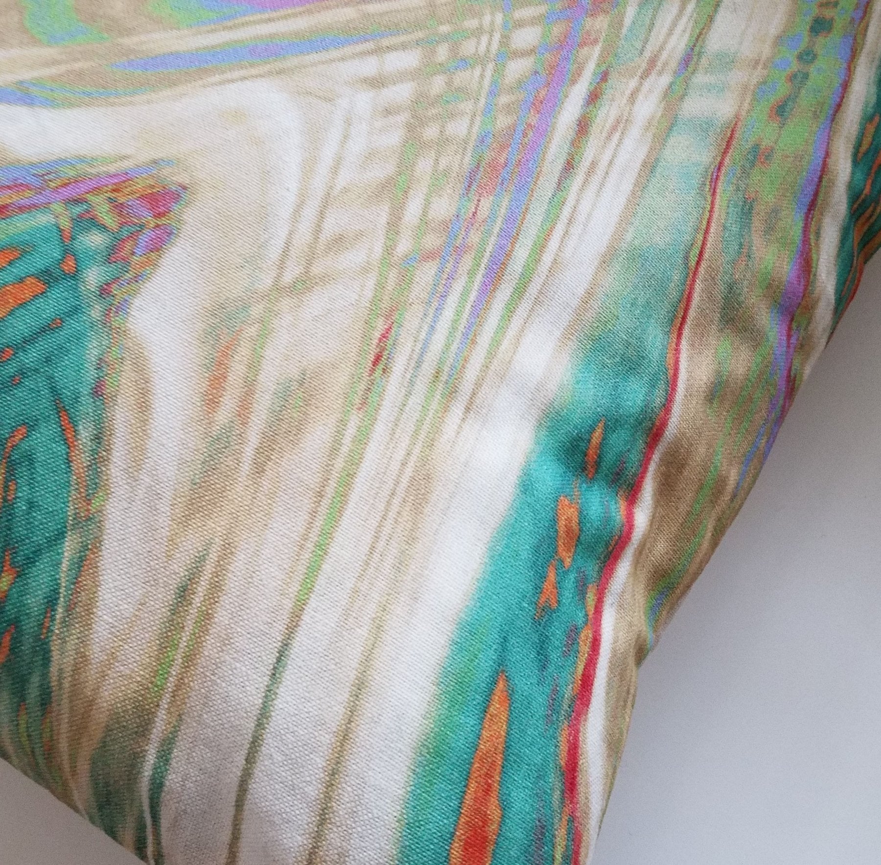 Trippy Marble Pattern Throw Pillow