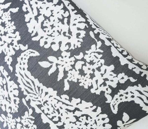 Victoria Gray Paisley Decorative Pillow