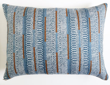 Nomadic Striped Blue Decor Lumbar Pillow