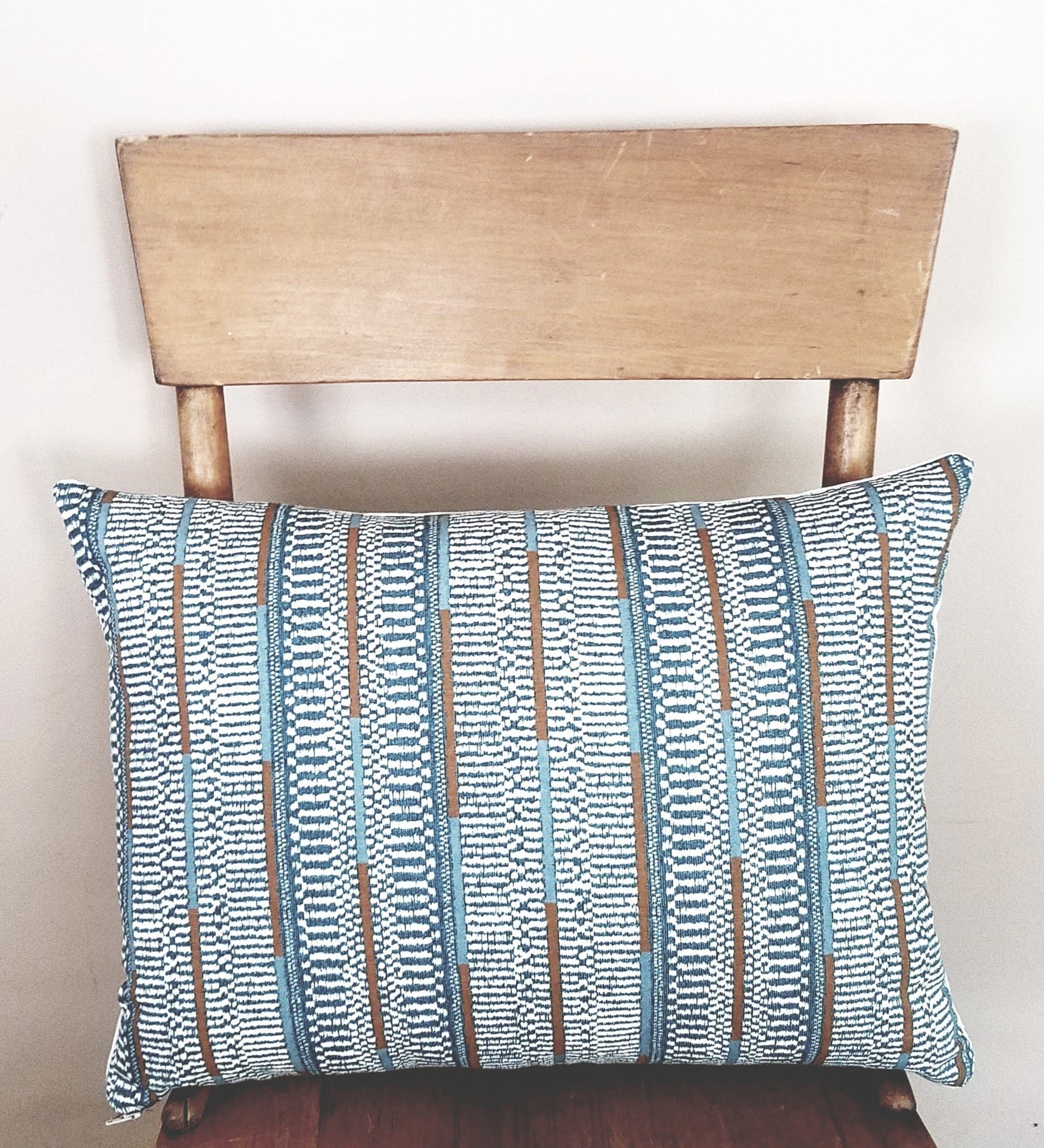 Nomadic Striped Blue Decor Lumbar Pillow