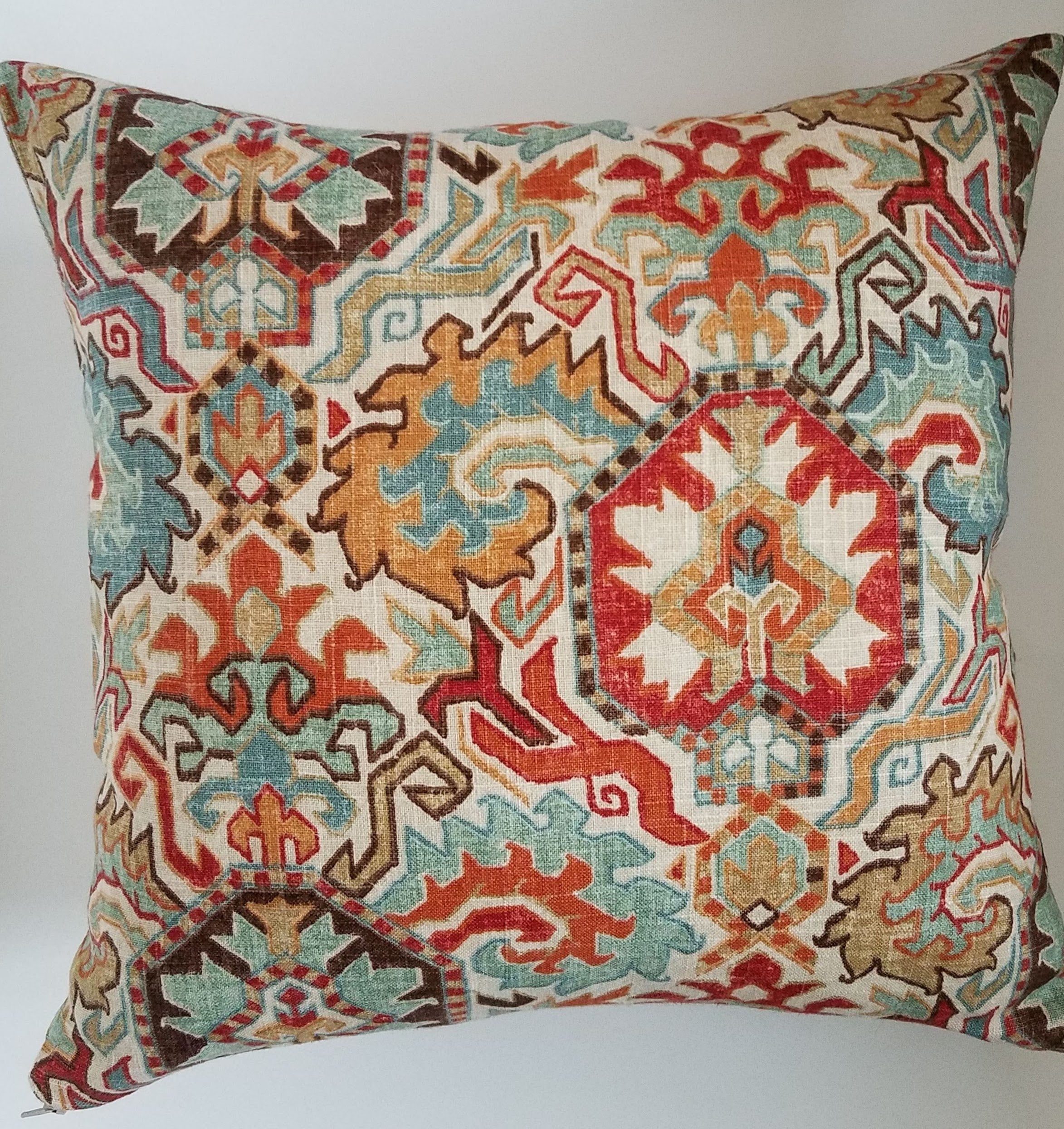 Meata Earth Tone Medallion Pillow