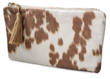 Tan Faux Cowhide Bag