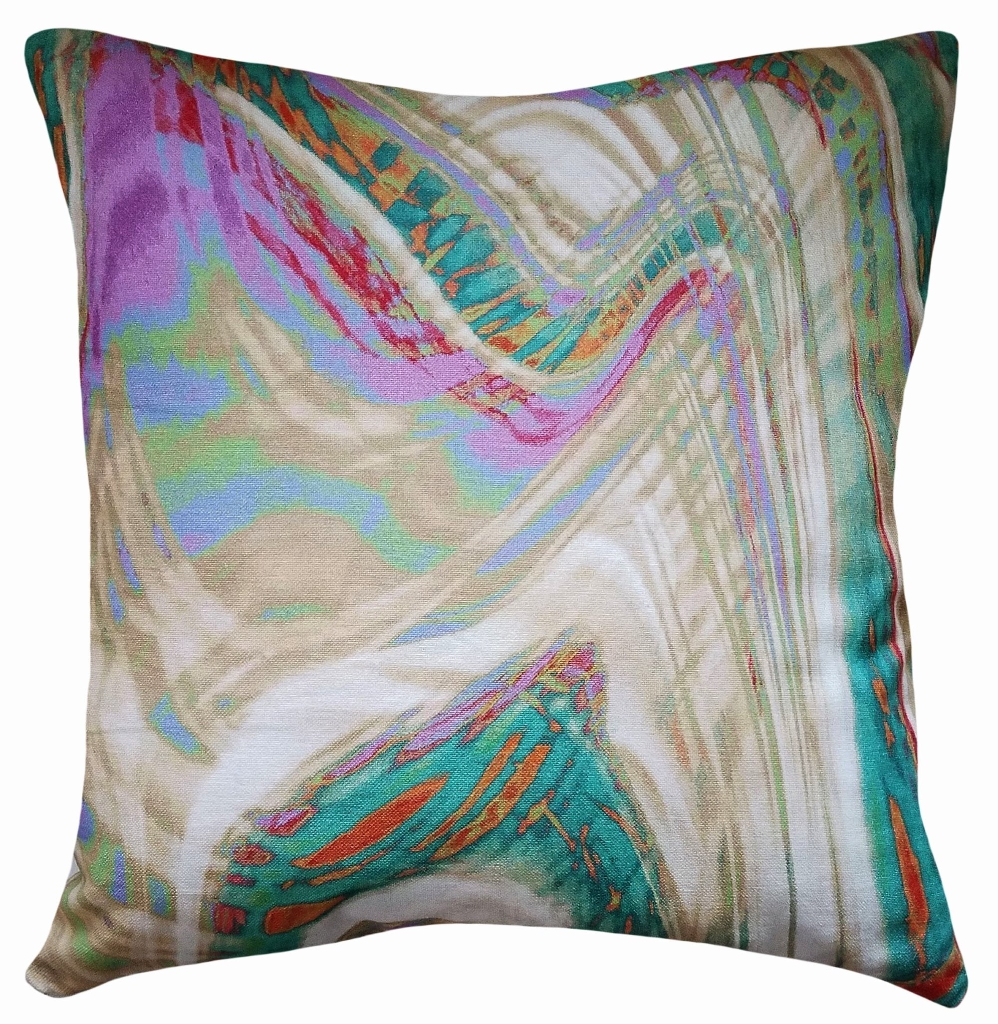 Trippy Marble Pattern Throw Pillow